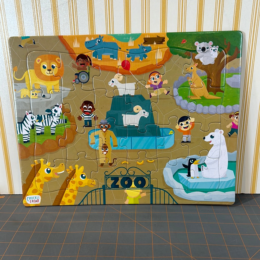 (9) Tray Puzzles, Largest 11"x14", all complete