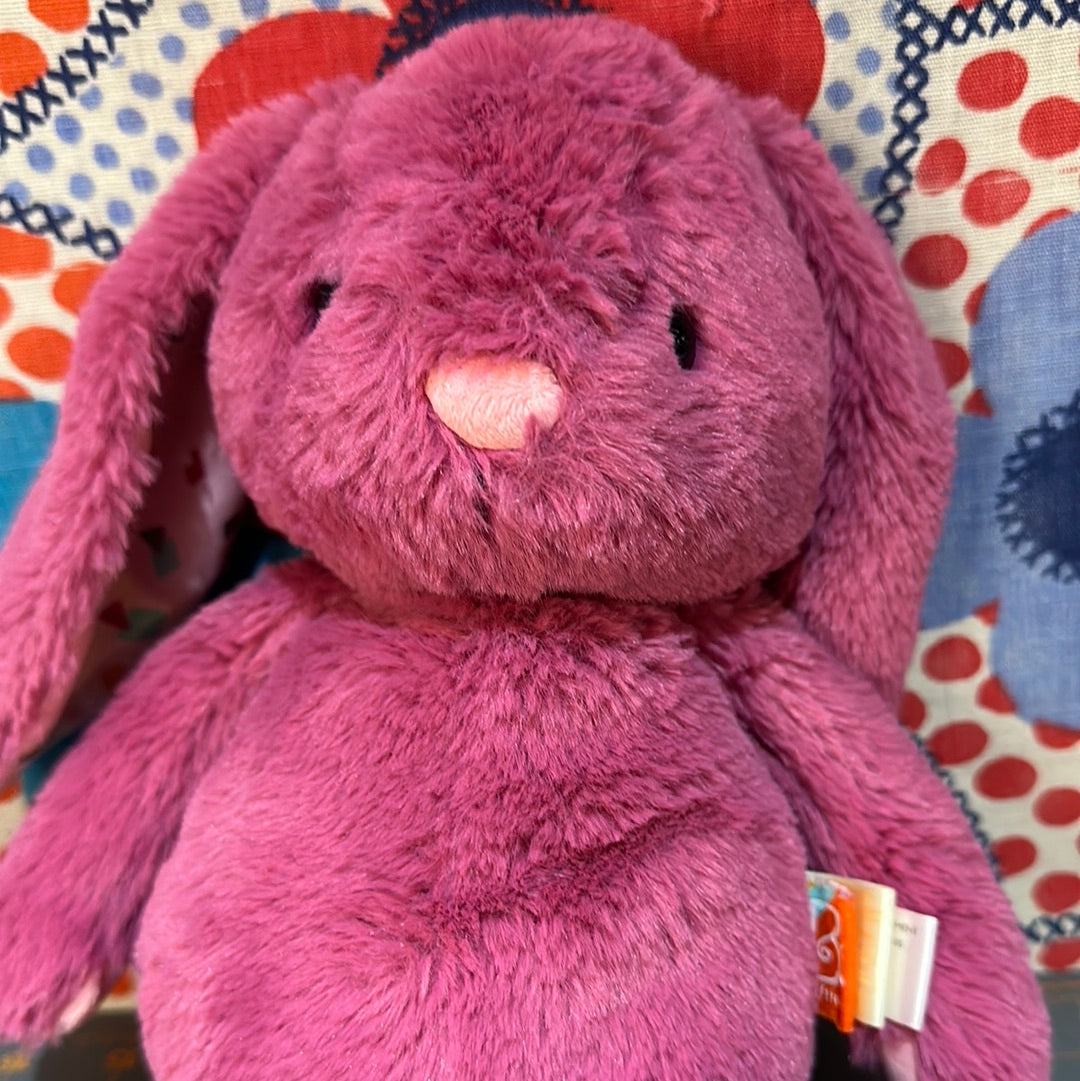 B Softies Plush Purple Bunny, 11"