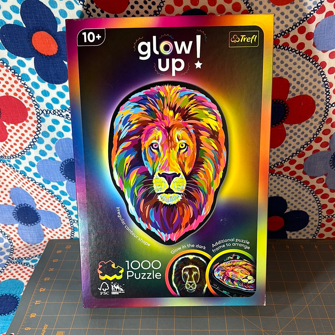 Trefl Glow Up Lion, 1000 Piece Jigsaw Puzzle