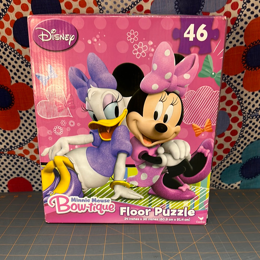 Disney Minnie & Daphne "Bow-Tique", Floor Puzzle, 46pc, Complete