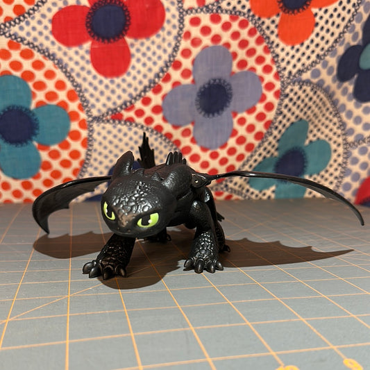 Toothless, Dreamworks How To Train Your Dragon Action Figure, 8"l