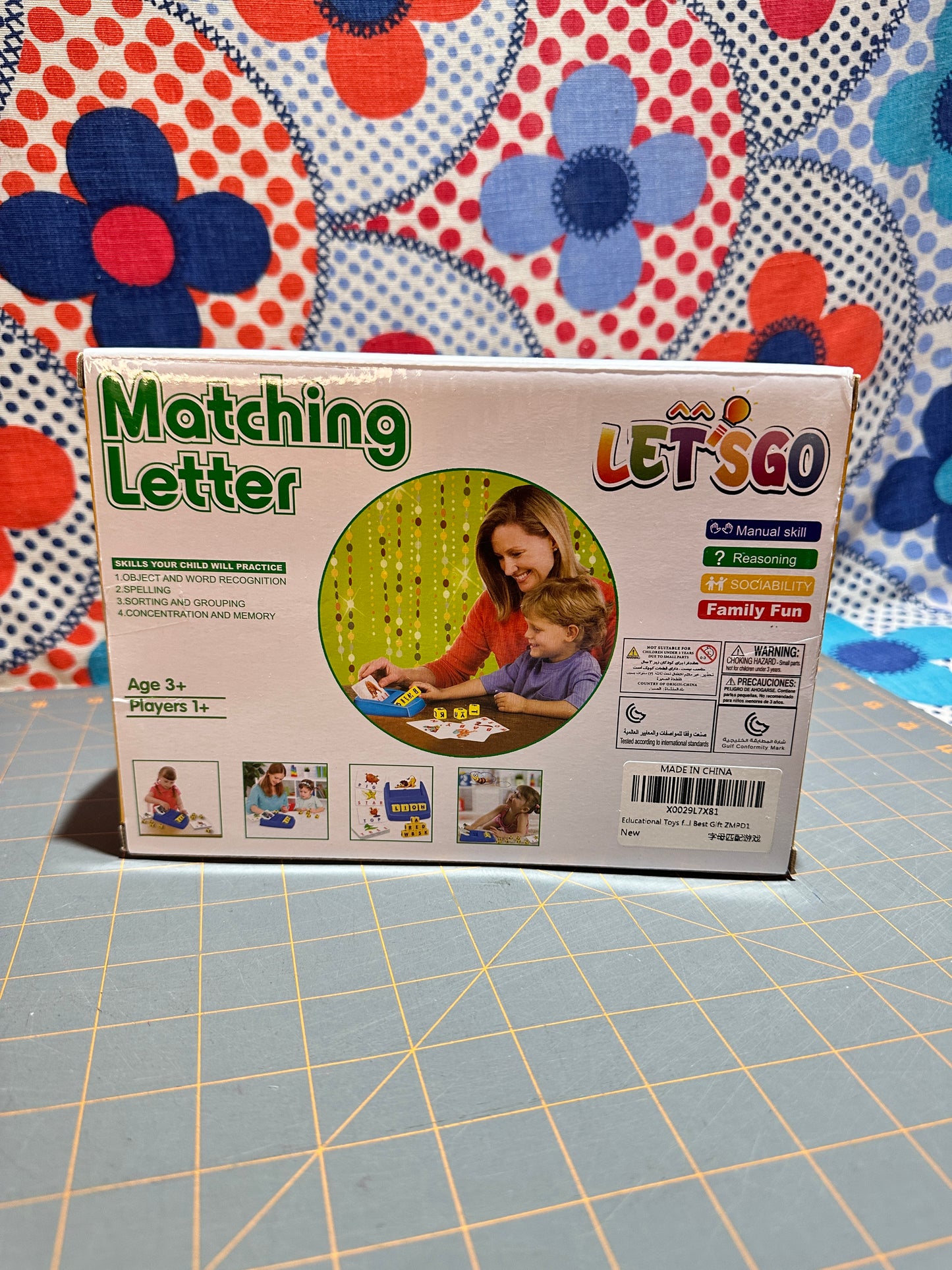 Let's Go Matching Letter Set, New