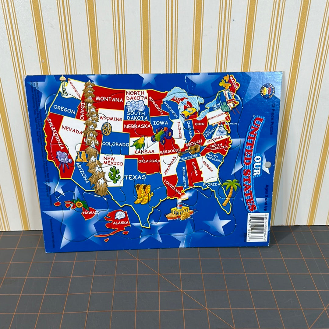 (9) Tray Puzzles, Largest 11"x14", all complete
