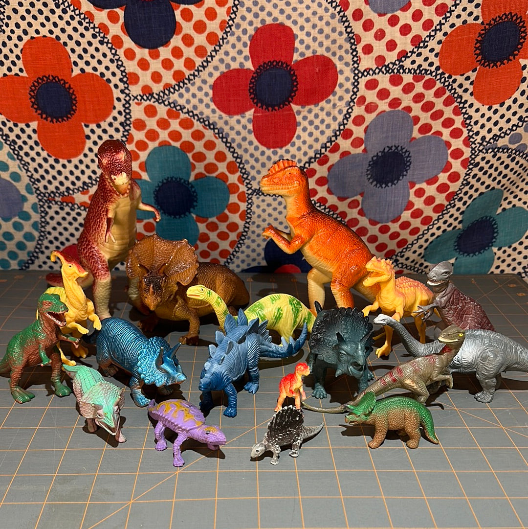 A whole bunch of dinosaurs - (18)