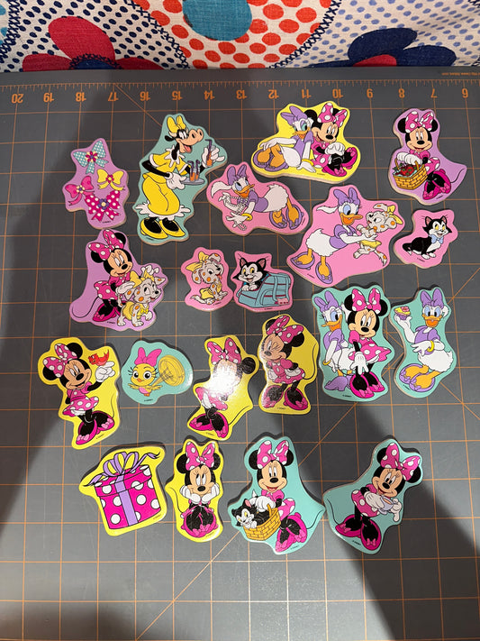 Group of (20) Minnie and Daisy Magnets