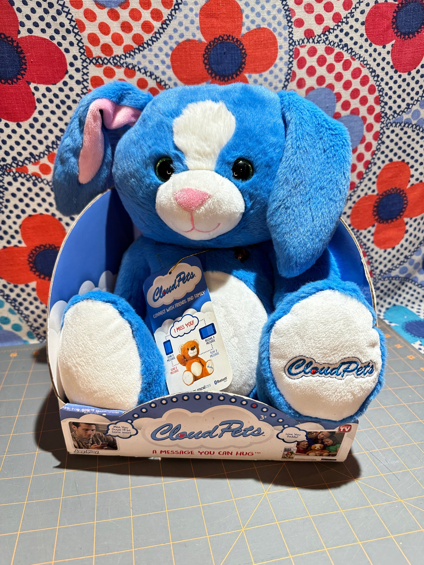 CLOUD PETS Bunny, "A Message You Can Hug" 12in, New