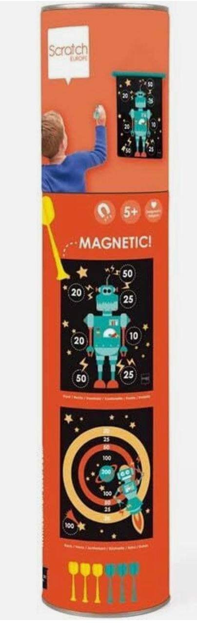 Scratch Europe Magnetic Darts, ROBOTS, New