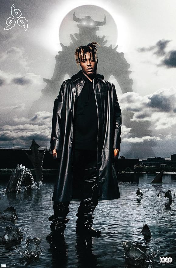 Juice Wrld Fighting Demons Trends Poster, 22.375”x 34”, new in wrapper