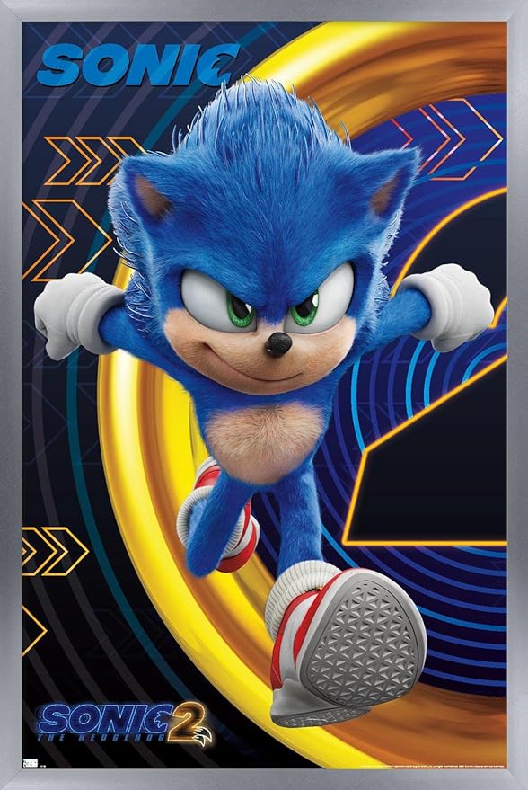 Sonic The Hedgehog 2 Trends Poster, 22.375”x 34”, new in wrapper