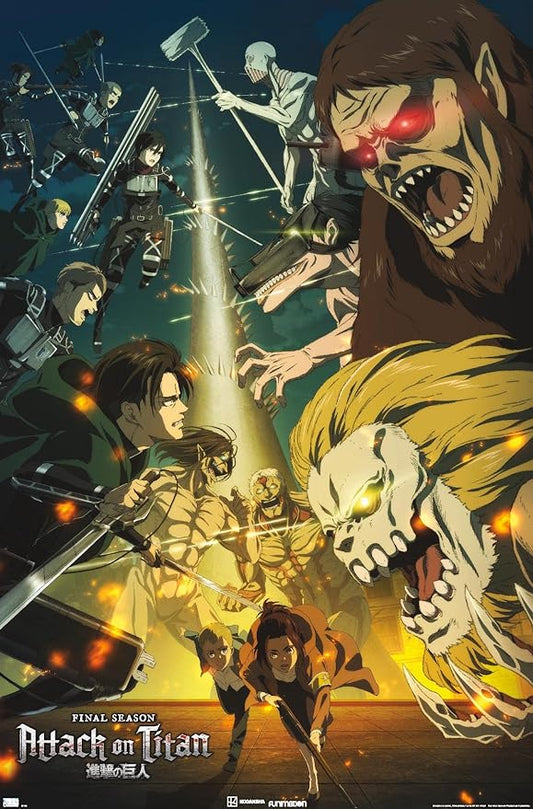 Attack on Titan Trends Poster, 22.375”x 34”, new in wrapper